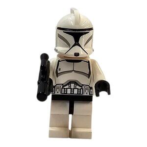 LEGO Star Wars Clone Trooper Phase 1 sw0442 Scowl Minifigure Blaster Minifig